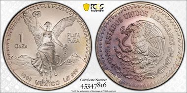 1995-Mo Onza Libertad Ag MS68