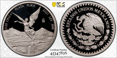 2021-Mo 1/20 oz Libertad Ag PR69DCAM