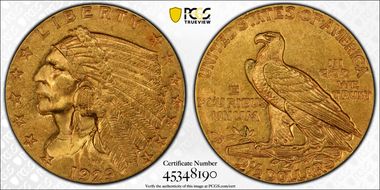 1929 $2.50 MS62