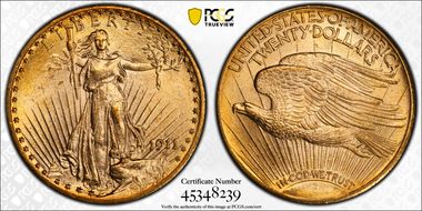 1911-D/D $20 RPM, FS-501 MS65