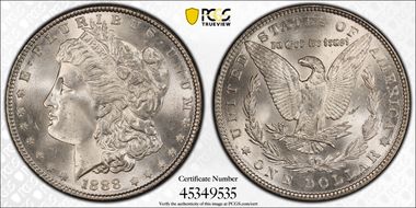 1888 $1 MS65