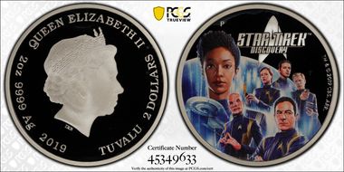 2019-P $2 Star Trek  Discovery Crew - First Strike PR70DCAM