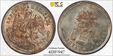 1876-Pi H 25C MS64