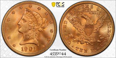 1901 $10 MS67