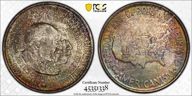1952 50C Washington-Carver MS66