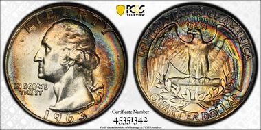 1963 25C Type B Reverse, FS-901 MS66