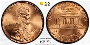 2000 1C "Cheerios" Cent MS66RD