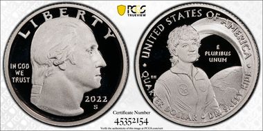 2022-S 25C Dr. Sally Ride-Silver First Strike PR70DCAM
