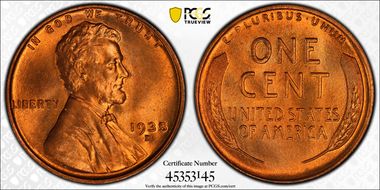 1935-D 1C MS66+ RD