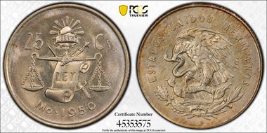 1950-Mo 25C MS65