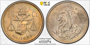1953-Mo 25C MS66
