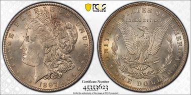 1897 $1 MS64