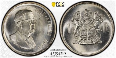 1969 Rand Afrikaans MS65