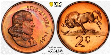 1965 2C Afrikaans PR67RB