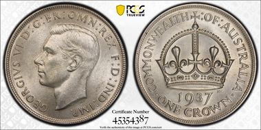 1937 Crown KM-34  Ag MS63