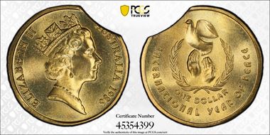 1986 $1 Peace MS66