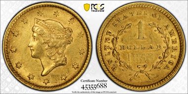 1853 G$1 AU55
