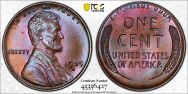 1939-D 1C MS65BN