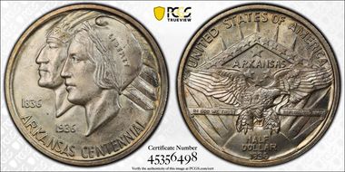 1936 50C Arkansas MS65