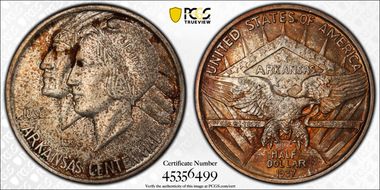 1937 50C Arkansas MS65