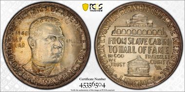 1948 50C Booker T. Washington MS64