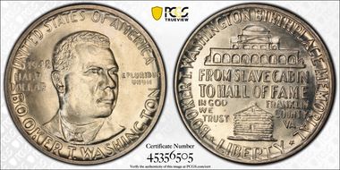 1948 50C Booker T. Washington MS65