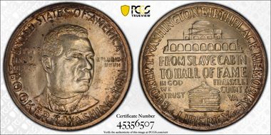 1948-D 50C Booker T. Washington MS65
