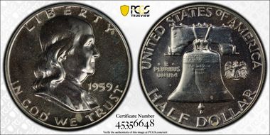 1959 50C PR65