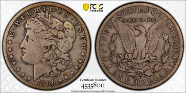 1886-O $1 F12