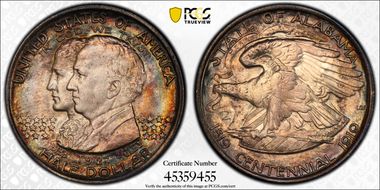 1921 50C Alabama MS67+
