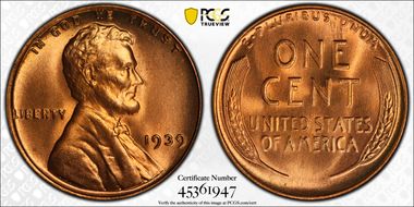 1939 1C MS67+ RD