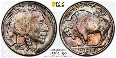 1938-D 5C Buffalo MS67+