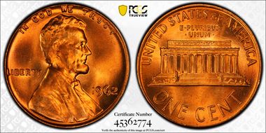 1962 1C MS67+ RD