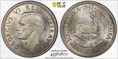 1947 5 Shil MS63