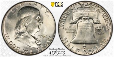 1961 50C MS64