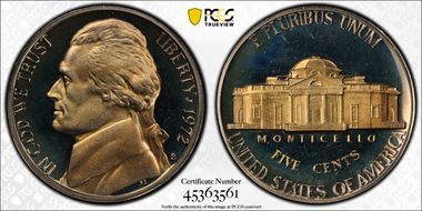 1972-S 5C PR68DCAM