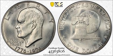 1976-S $1 Silver MS67