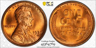 1937-D 1C MS67RD