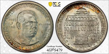 1950-D 50C Booker T. Washington MS67+