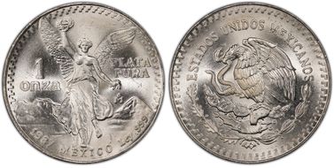 1987-Mo Onza Libertad Ag MS68