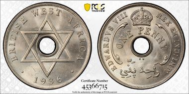 1936-KN 1D Edward VIII KM-16 MS66