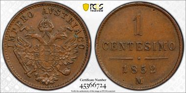 1852-M 1C Eagle MS62BN