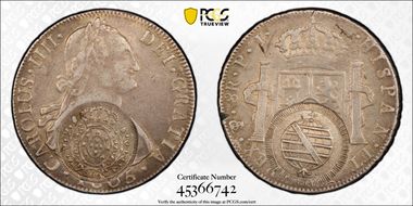 (1808) 960 R KM-242 C/M on Bolivia 8R N1