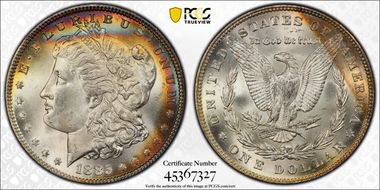1885 $1 MS66+