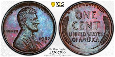 1927-S 1C MS65BN