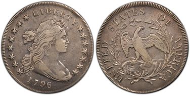 1796 $1 Small Date, Large Letters N1