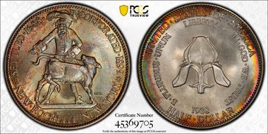 1938 50C New Rochelle MS68