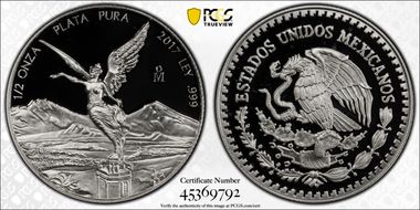 2017-Mo 1/2 oz Libertad Ag PR69DCAM