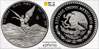 2017-Mo 1/2 oz Libertad Ag PR69DCAM