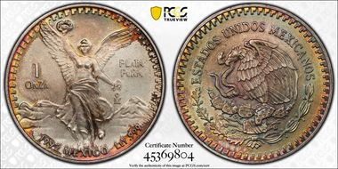 1992-Mo Onza Libertad Ag MS67